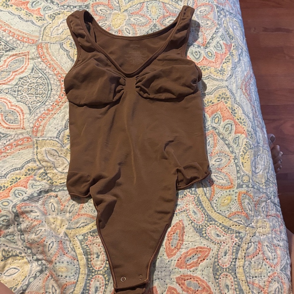 SKIMS Brown Shapewear Bodysuit